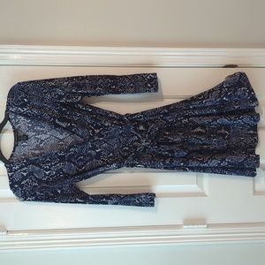 INC International Concepts Faux Wrap Dress, Size XS